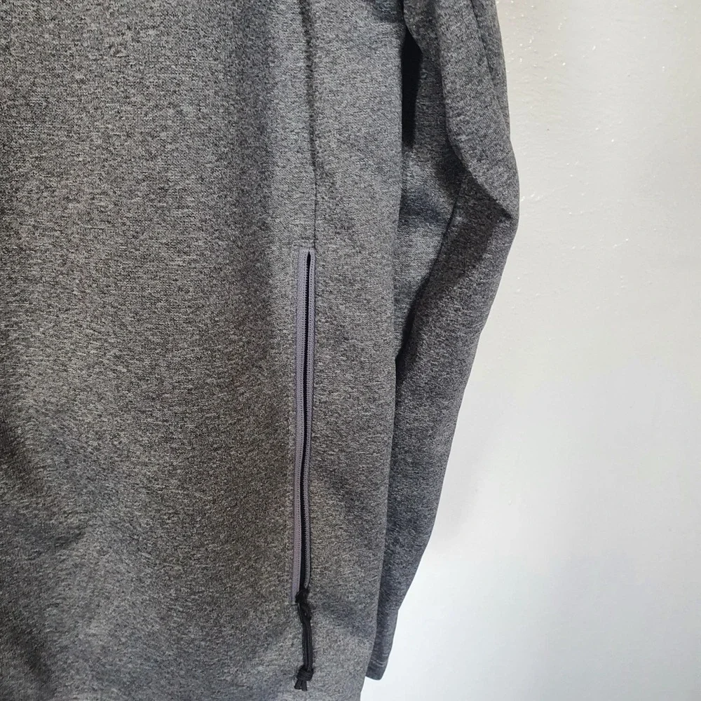 The North‎ Face Jacket Sz M Logo SL Health on Sleeve Gray Women Pockets